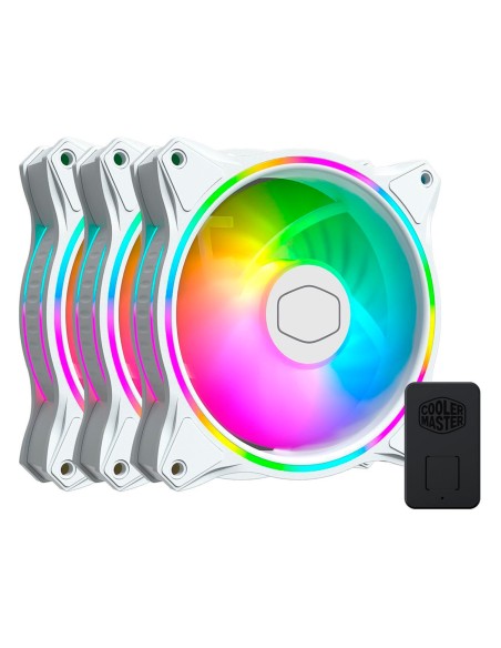 Kit Ventiladores MF120 Halo White 3 en 1