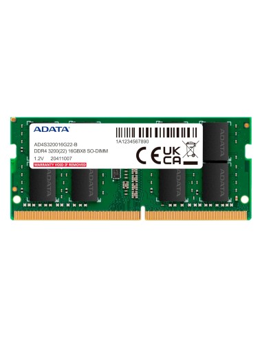 Memoria RAM ADATA 16GB 3200MHz SO-DIMM DDR4