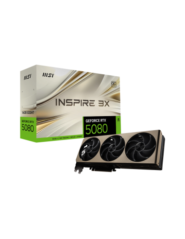 Tarjeta de Video MSI RTX 5080 INSPIRE 3X 16GB OC