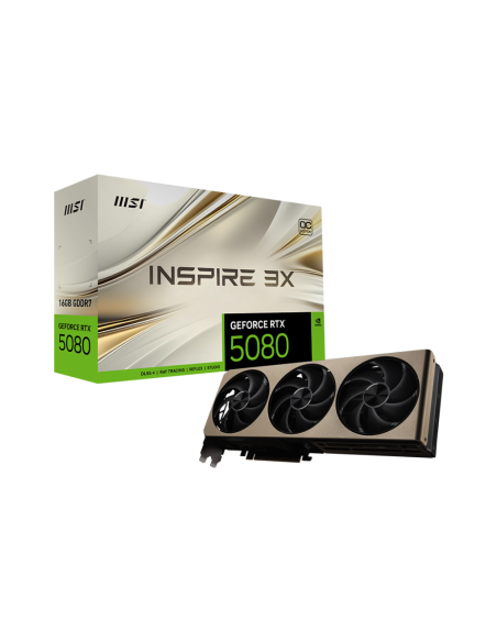 Tarjeta de Video MSI RTX 5080 INSPIRE 3X 16GB OC