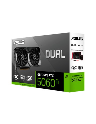 Tarjeta de Video Asus DUAL RTX 5060 TI OC 16GB