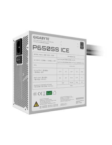 Fuente de Poder Gigabyte P650SS ICE White (650W)