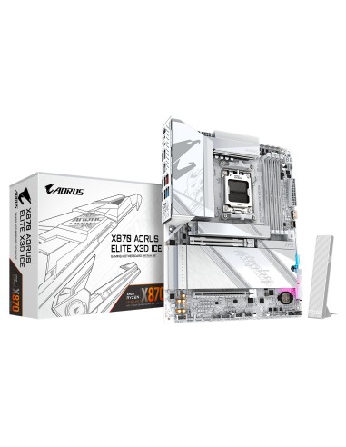 Placa Madre Gigabyte X870 AORUS ELITE X3D ICE