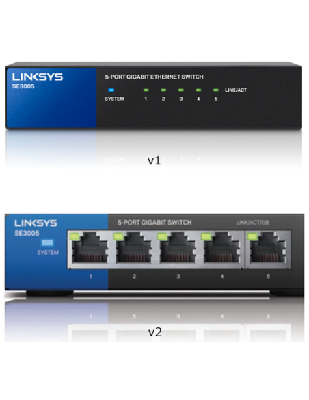 Switch Linksys SE3005 5 Puertos Gigabit No Administrable