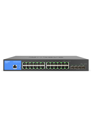 Switch Administrable Linksys LGS328C 24 Puertos Gigabit + 4 SFP+ 10G