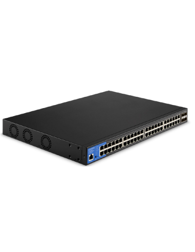 Switch Administrable Linksys LGS352MPC 48 Puertos Gigabit PoE+ 740W + 4 SFP+ 10G