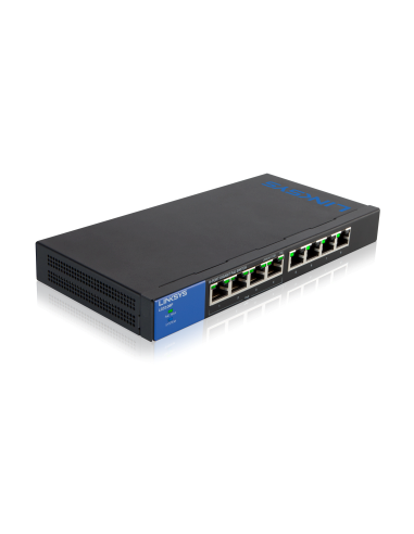 Switch Linksys LGS108P 8 Puertos Gigabit 4 PoE+ 50W
